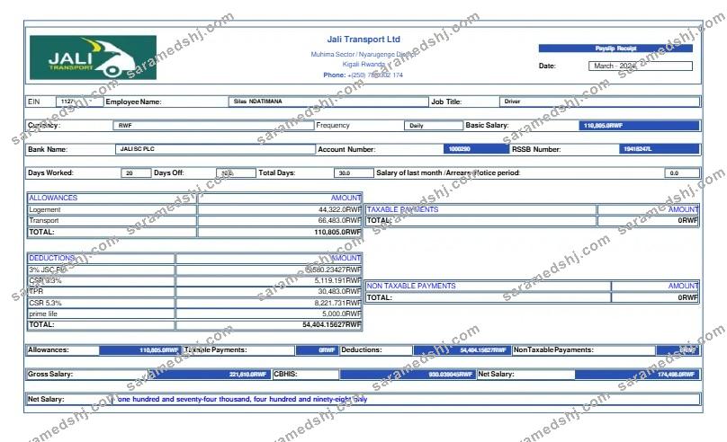 Jali Transport payslip template in Word and PDF formats.pdf, 1